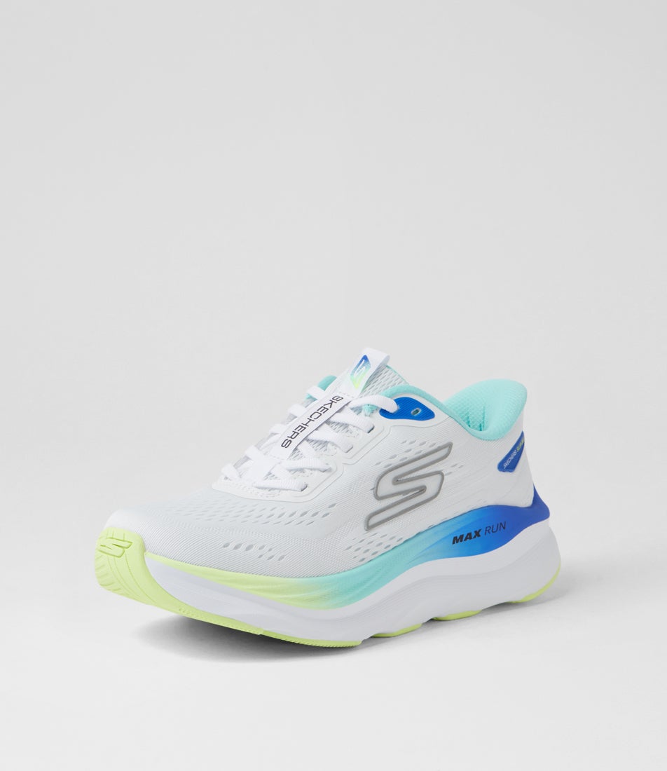 Max Run Slip Ins White Multi Mesh Sneakers Max Run Slip Ins White Multi Mesh Sneakers