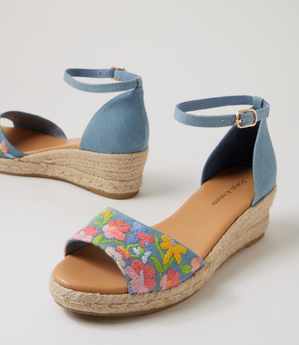 Slopey Gelato Blue Multi Sandals