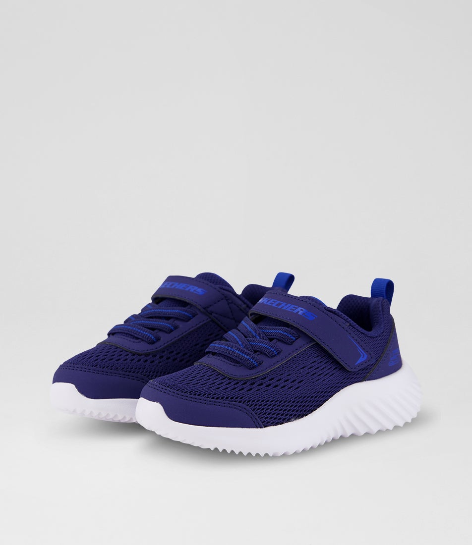 Bounder Toddler Navy Fabric Slip On Sneakers