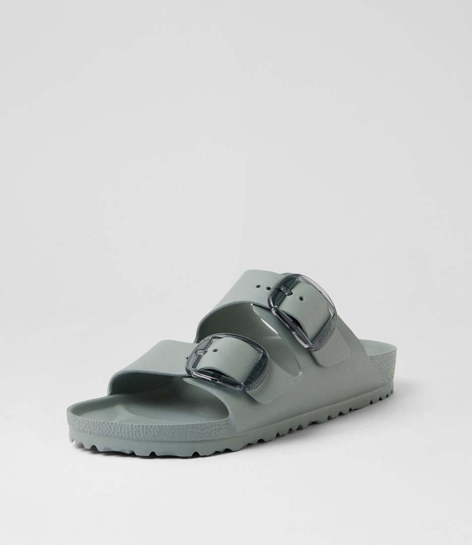 Arizona Big Buckle Pure Sage Eva Slides