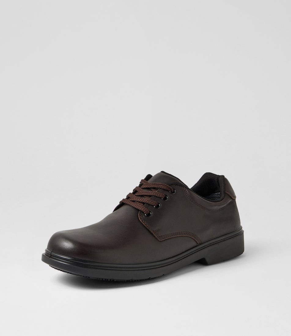 Roar Senior E Brown Leather Lace Up Shoes
