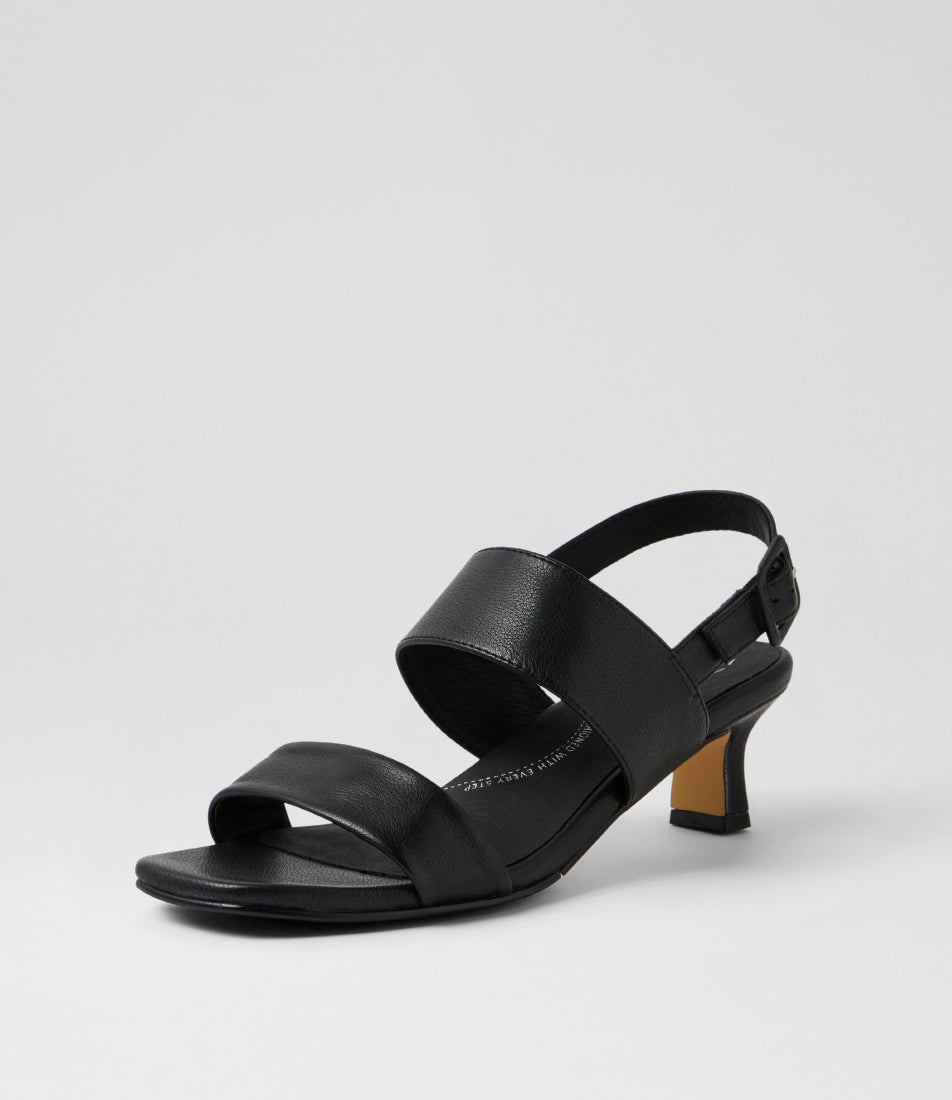 Ibueno Xw Black Leather Sandals