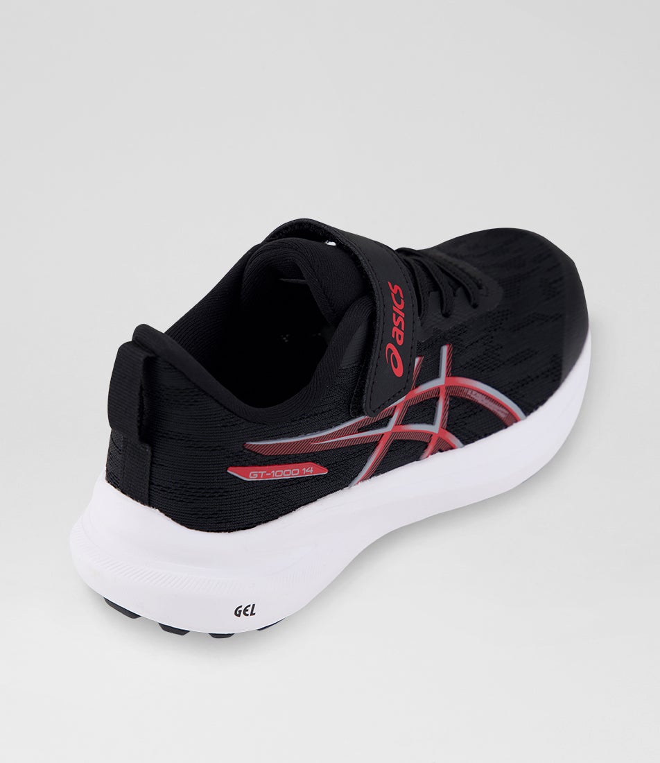Gt-1000 14 Junior Black Speed Red Mesh Sneakers