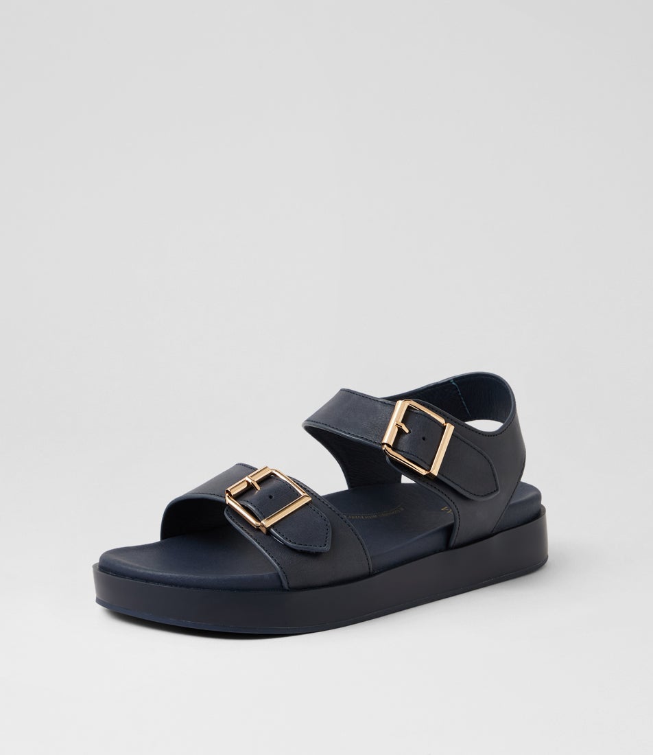 Graspie W Navy Leather Sandals Graspie W Navy Leather Sandals