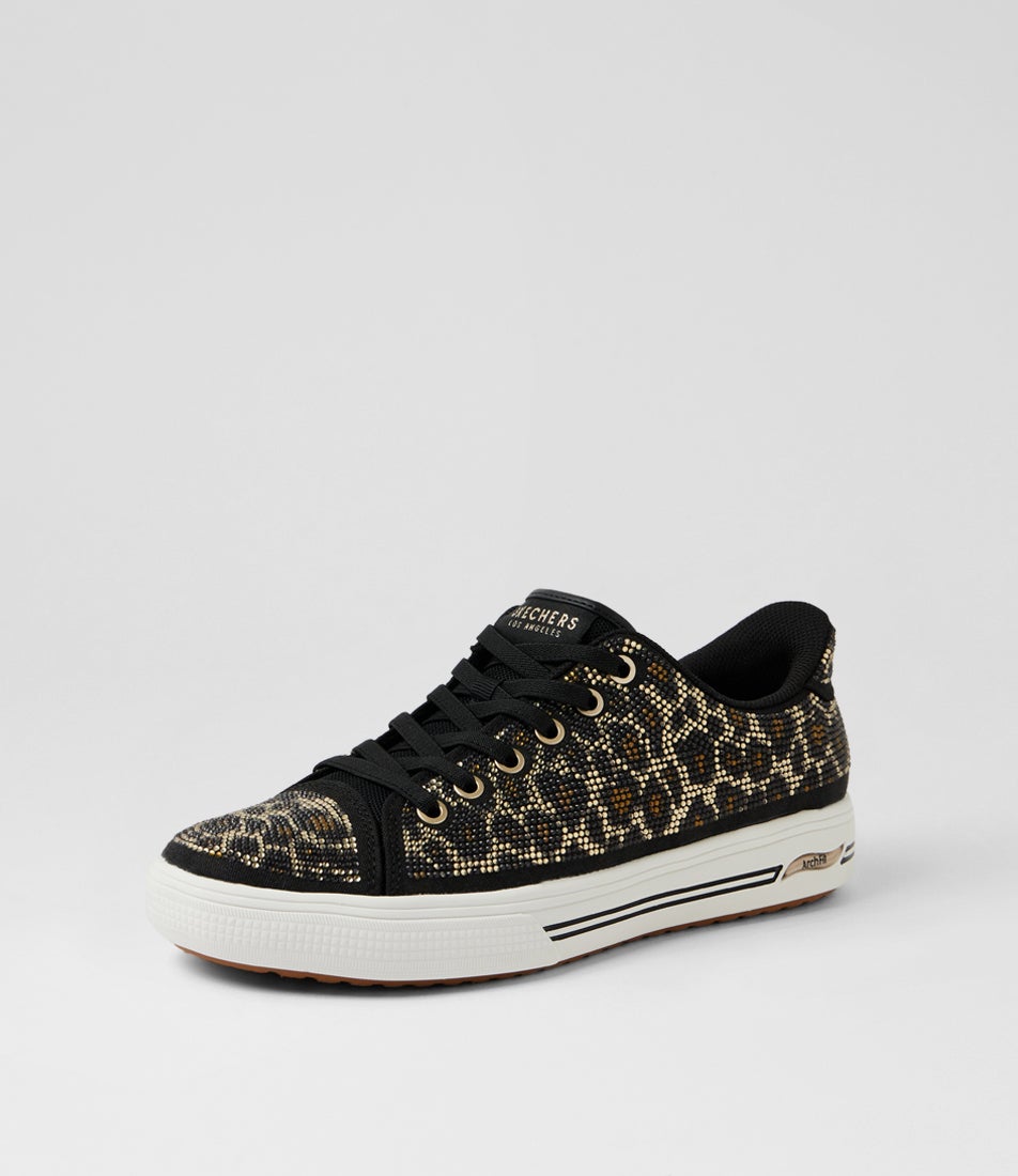 Arch Fit Arcade Dazzle You Black Leopard Multi Sneakers