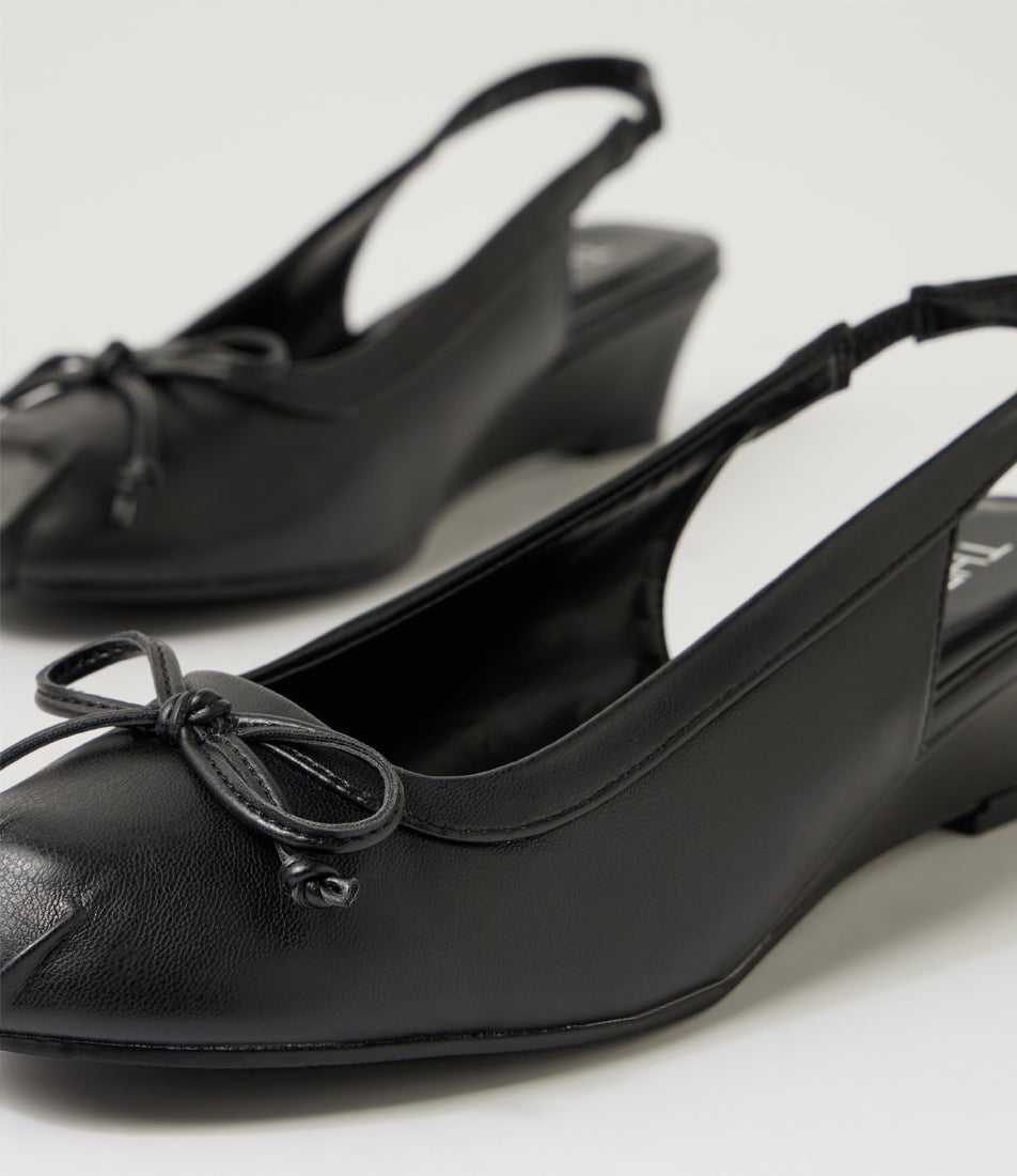 Cate Black Slingback Heels