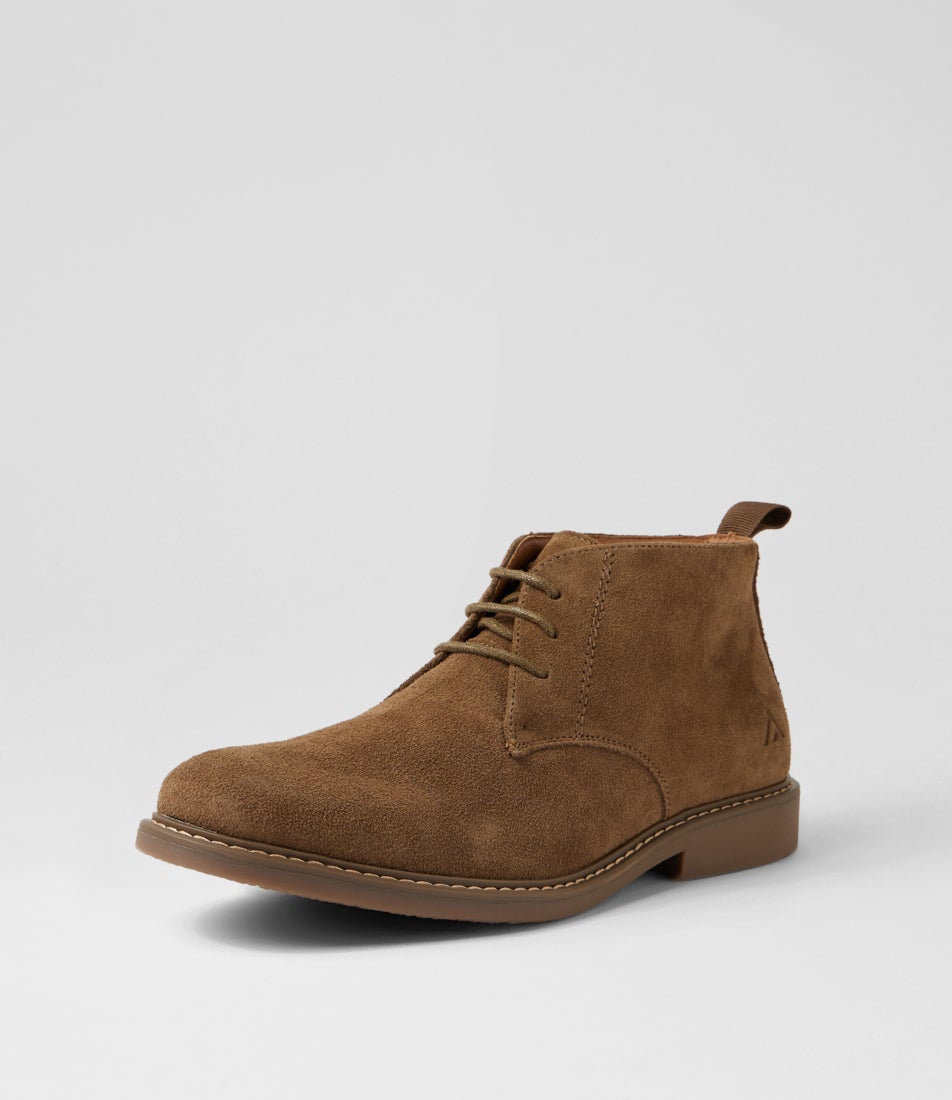 Crick Walnut Suede Ankle Boots