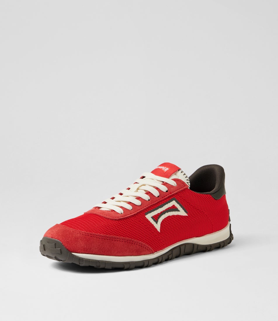 Drift Walk Red Fabric Sneakers