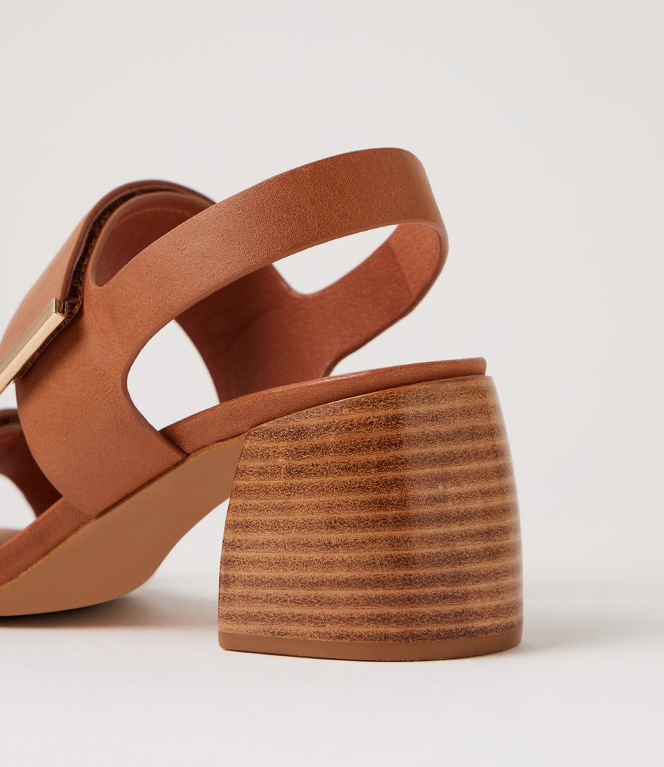 Bama Deep Tan Leather Sandals