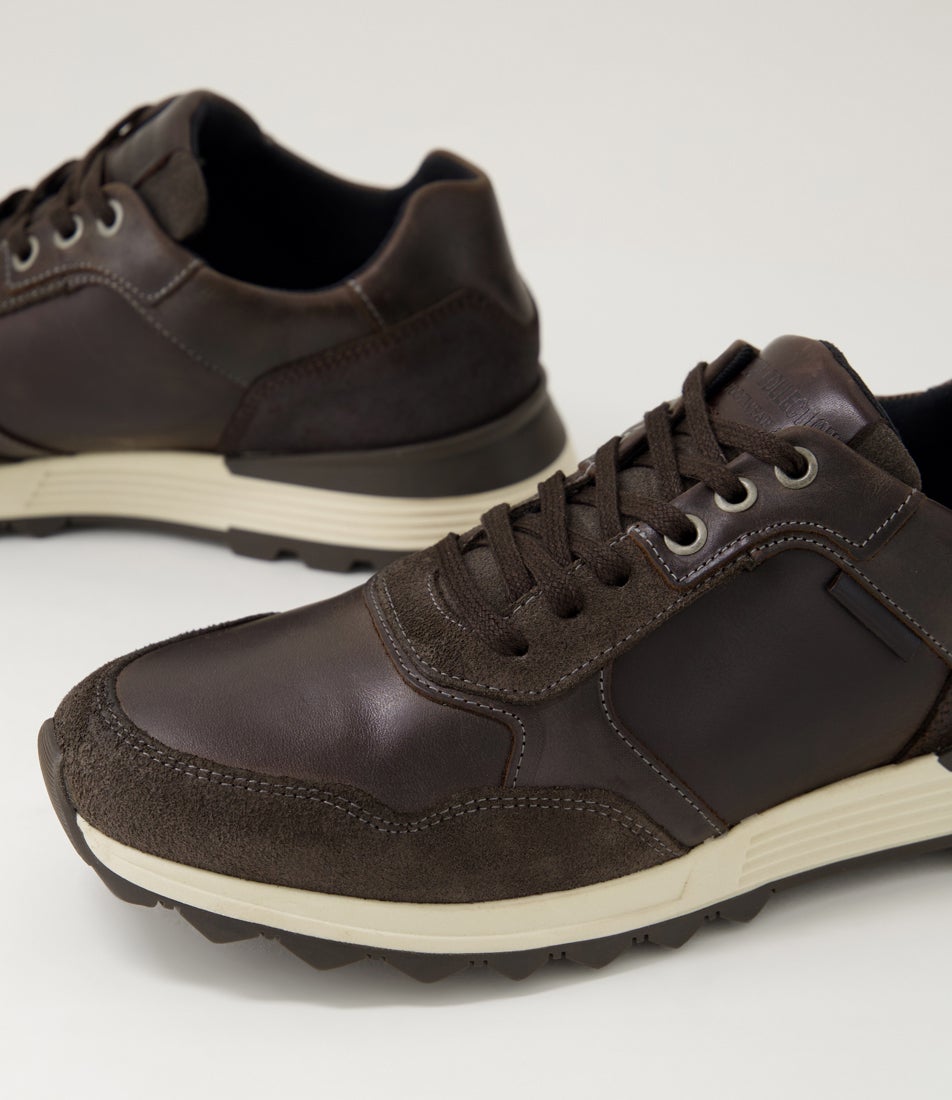 Mello Grey Leather Sneakers
