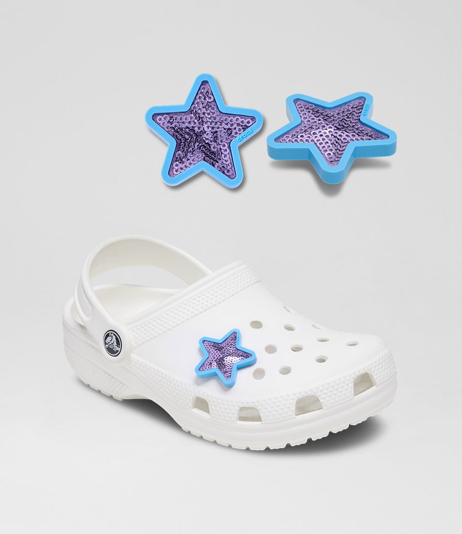 Purple Star Sequin Jibbitz