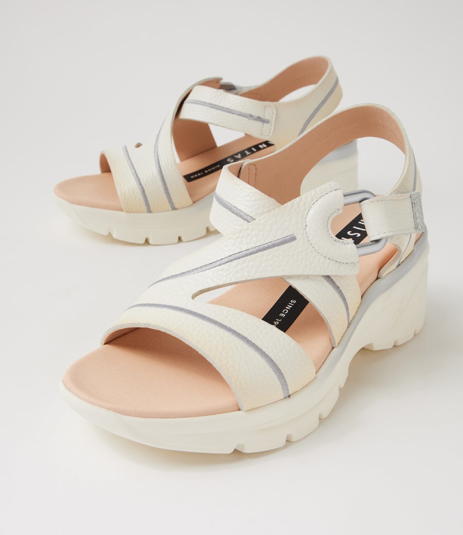 Cedro 70 Panna Leather Sandals