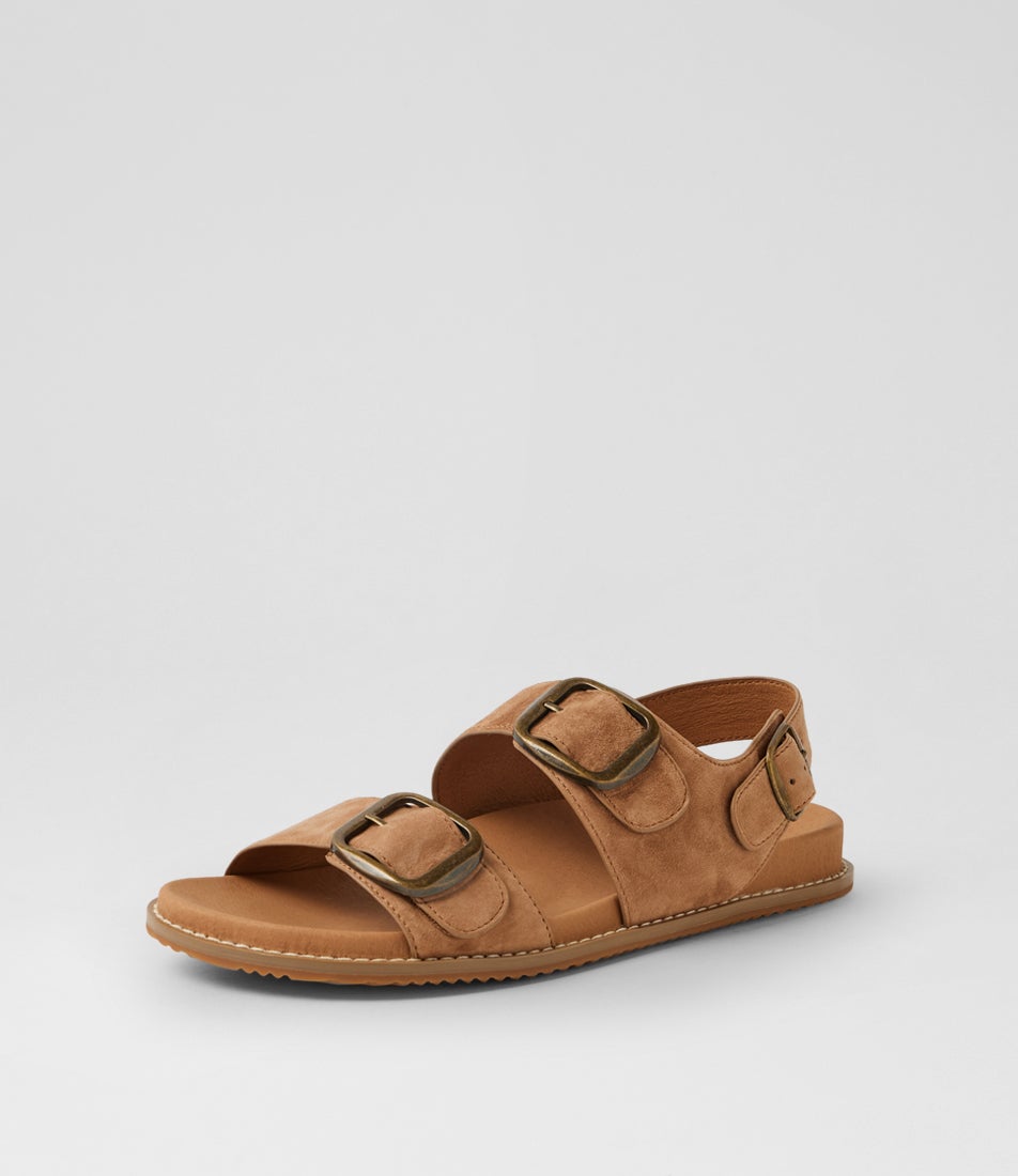 Nikolic Light Choc Suede Sandals