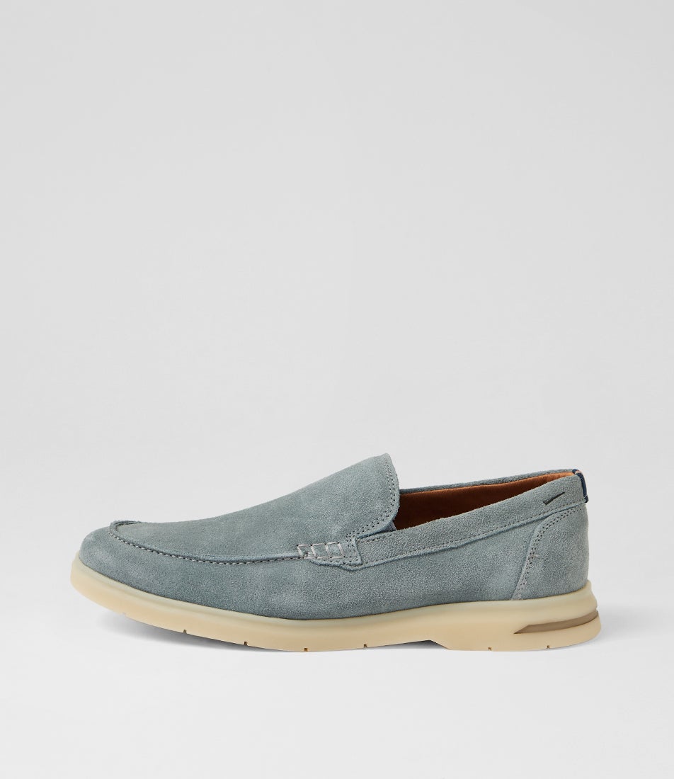 Minnie Blue Suede Loafers