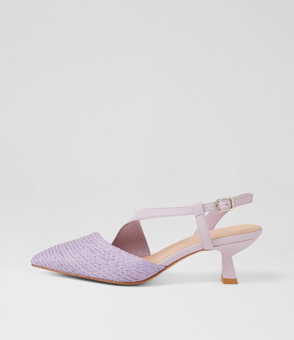 Cavay Lilac Fabric Heels