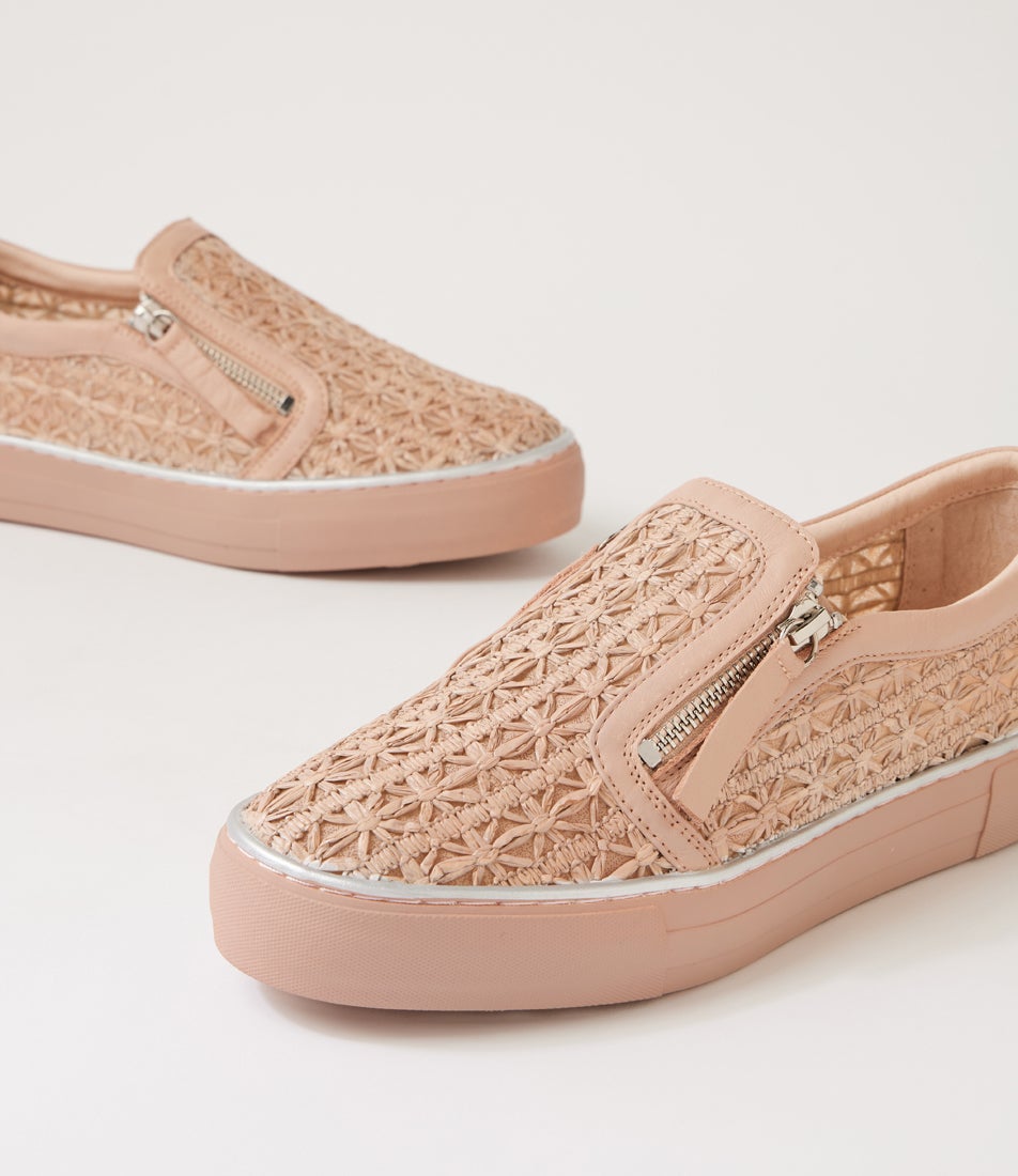 Fita Mushroom Synthetic Raffia Leather Sneakers