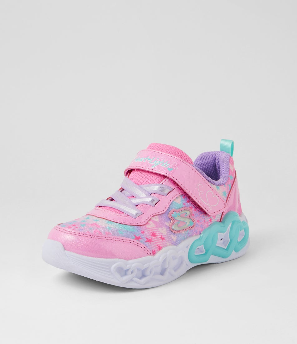 Infinite Heart Lights Heart Jewels Toddler Pink Multi Fabric Sneakers Infinite Heart Lights Heart Jewels Toddler Pink Multi Fabric Sneakers