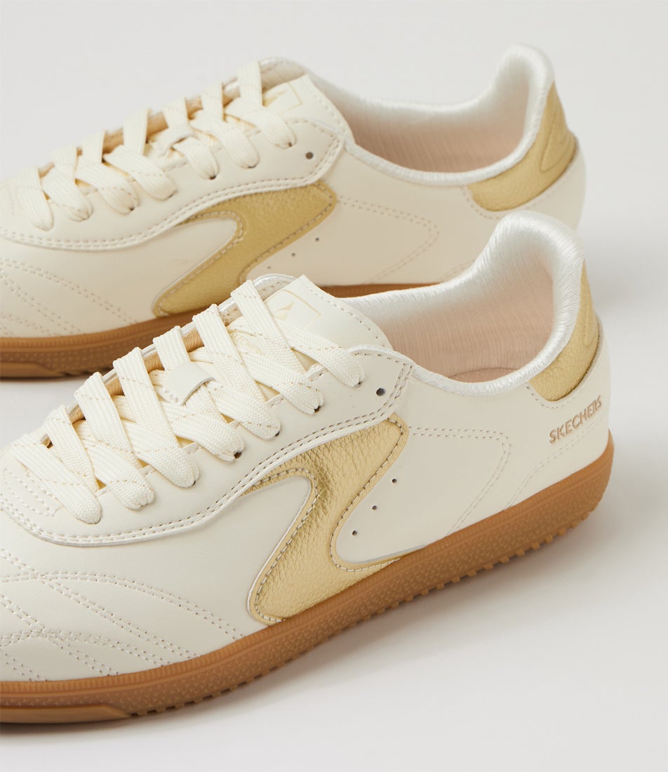 Hotshot Simply Stitched Natural Gold Sneakers