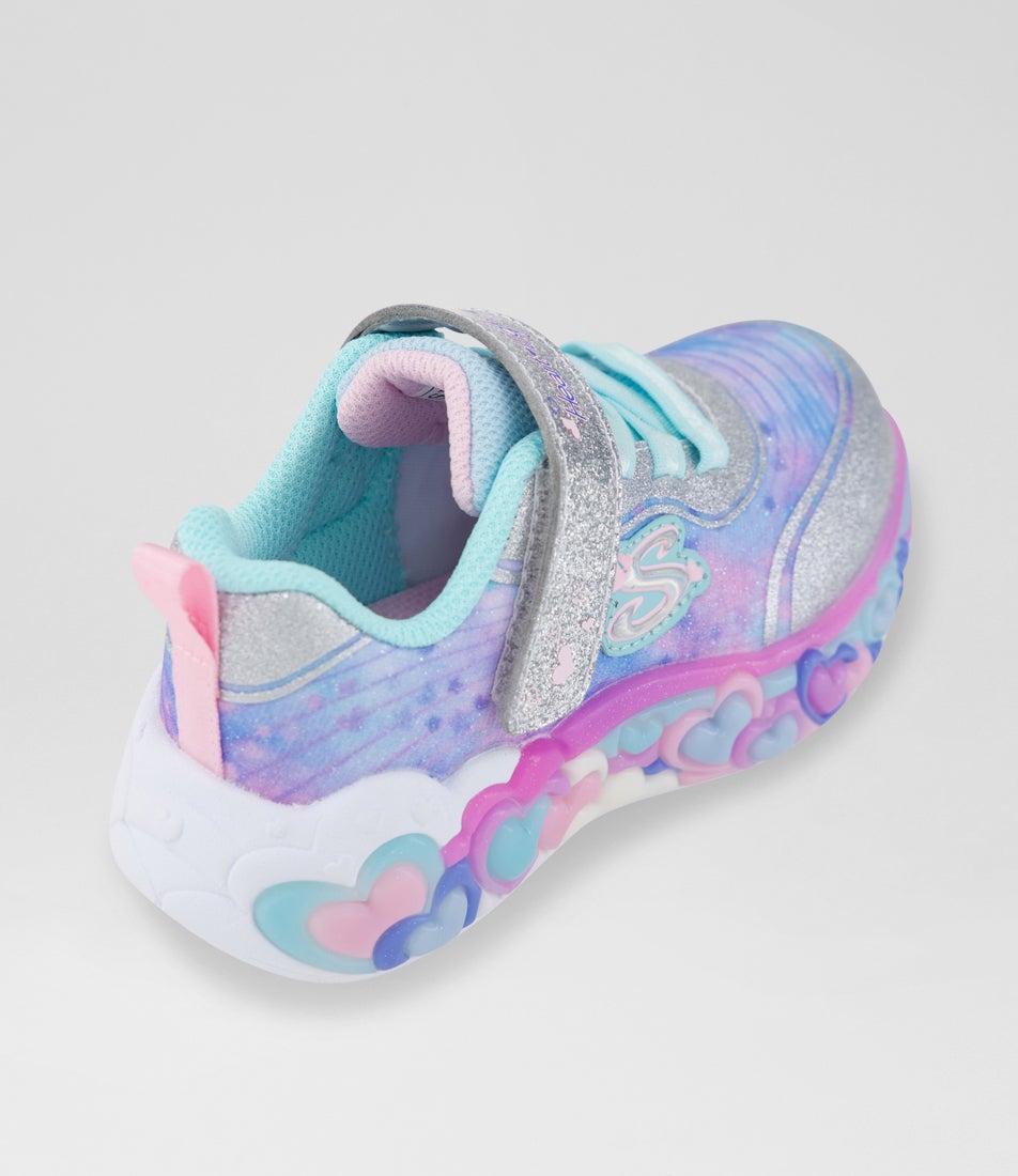 Eternal Heart Lights Toddler Silver Multi Sneakers