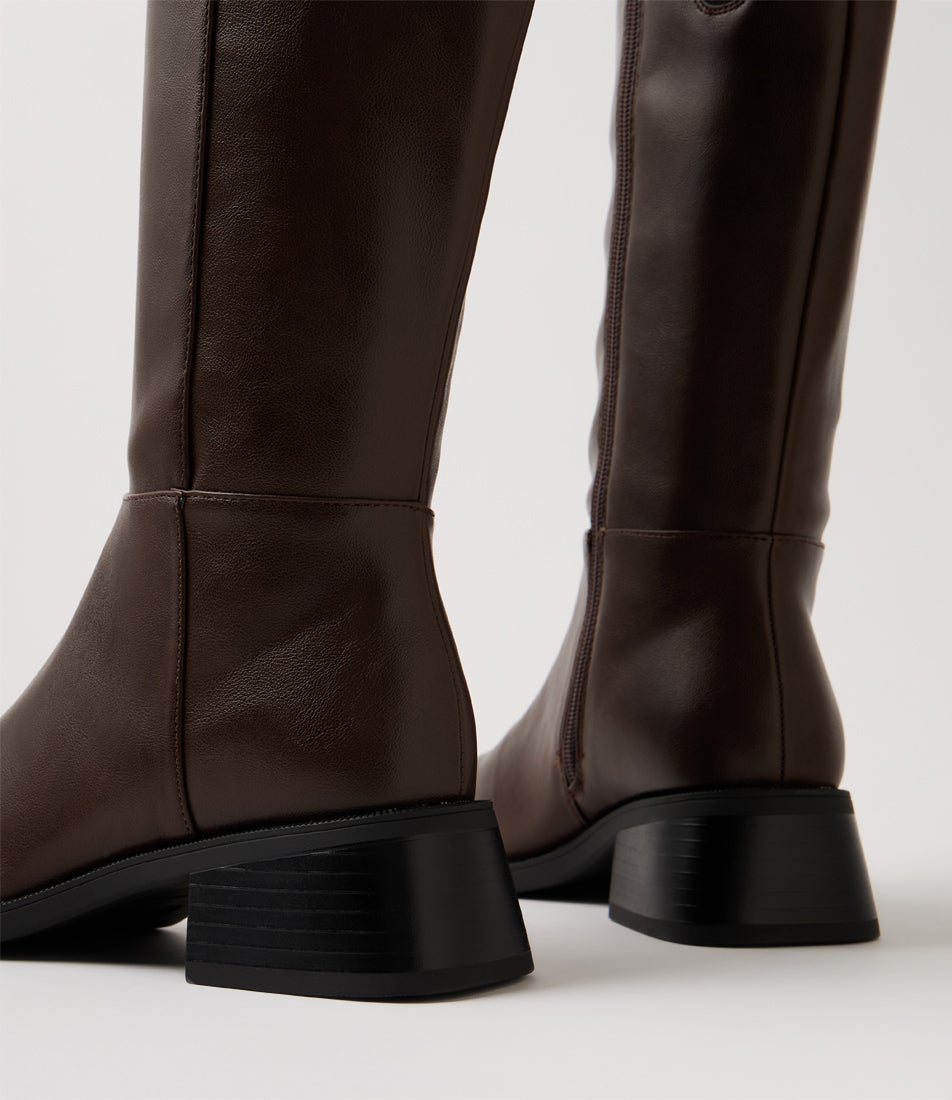 Dena Chocolate Knee High Boots