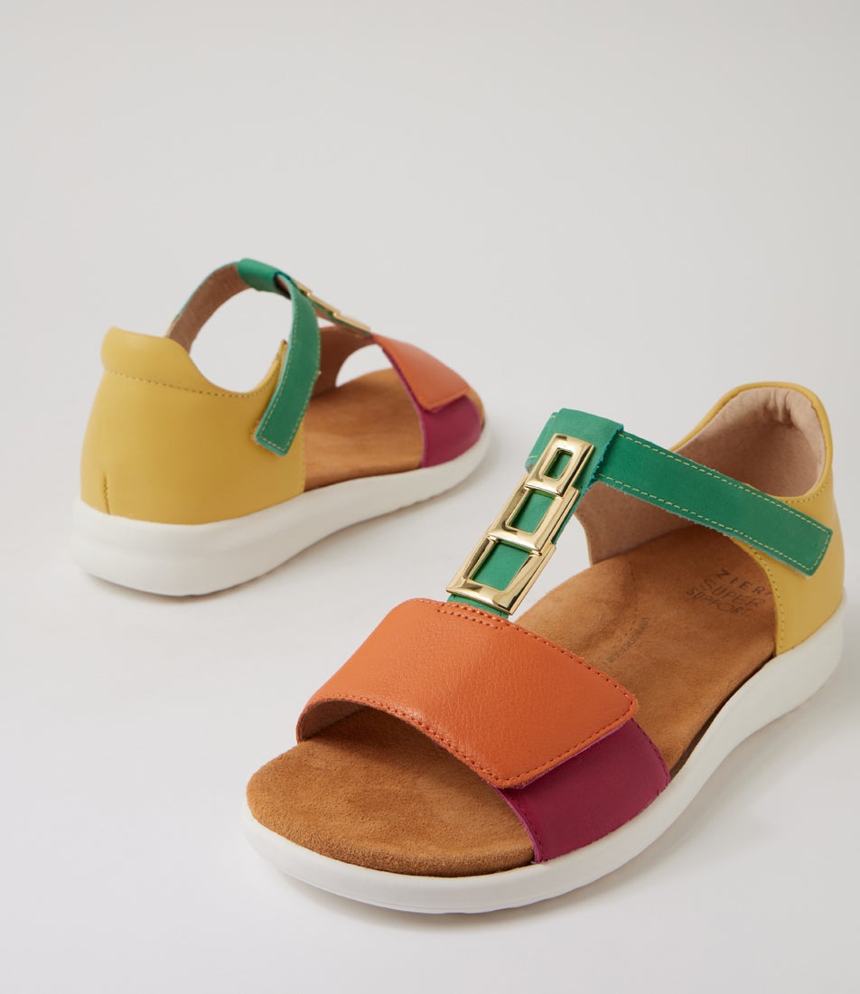 Briel Xw Bright Multi Leather Sandals