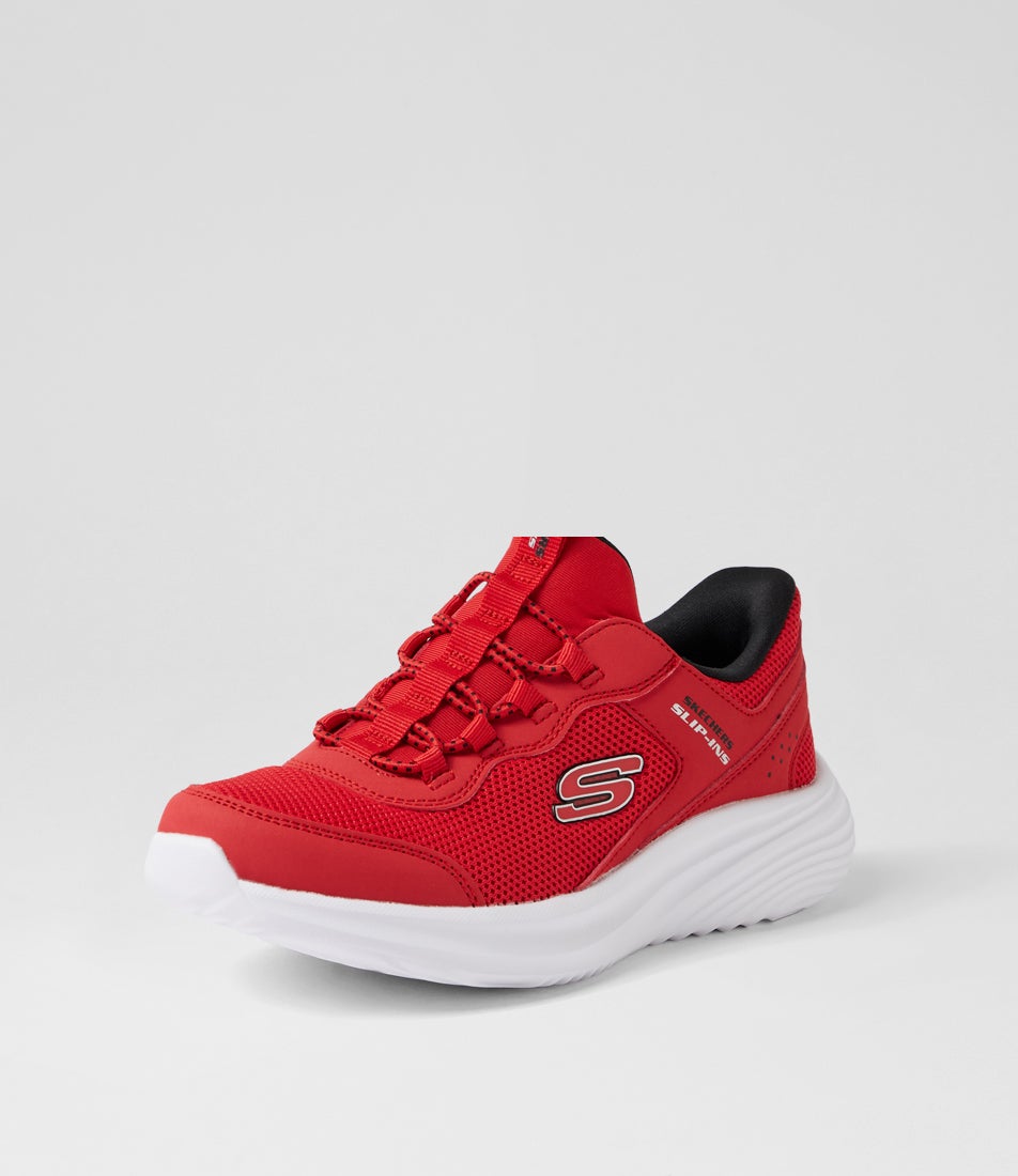 Bounder Pro Junior Red Mesh Lace Ups