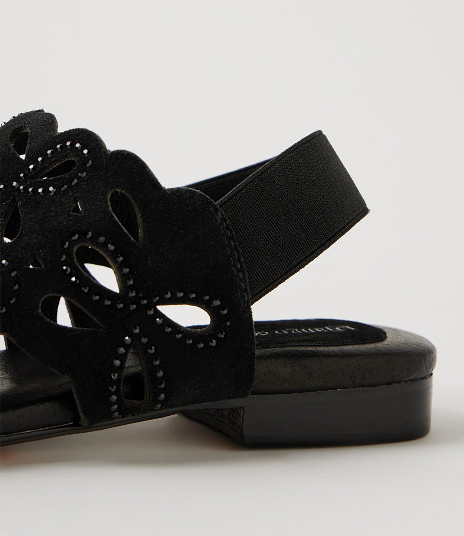 Panina Black Suede Sandals Panina Black Suede Sandals