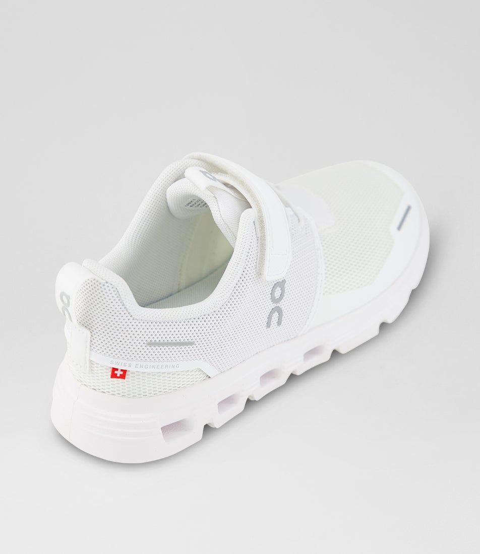 Cloud Play 2 Junior White Fabric Slip On Sneakers