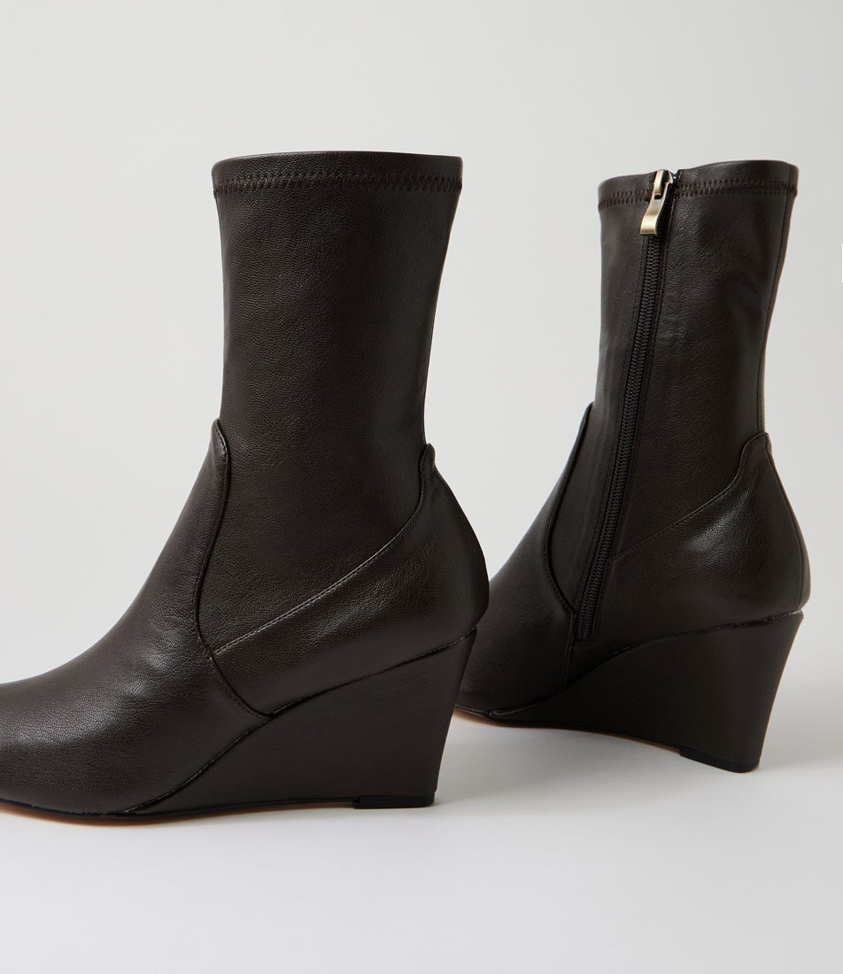 Cozama Choc Smooth Ankle Boots