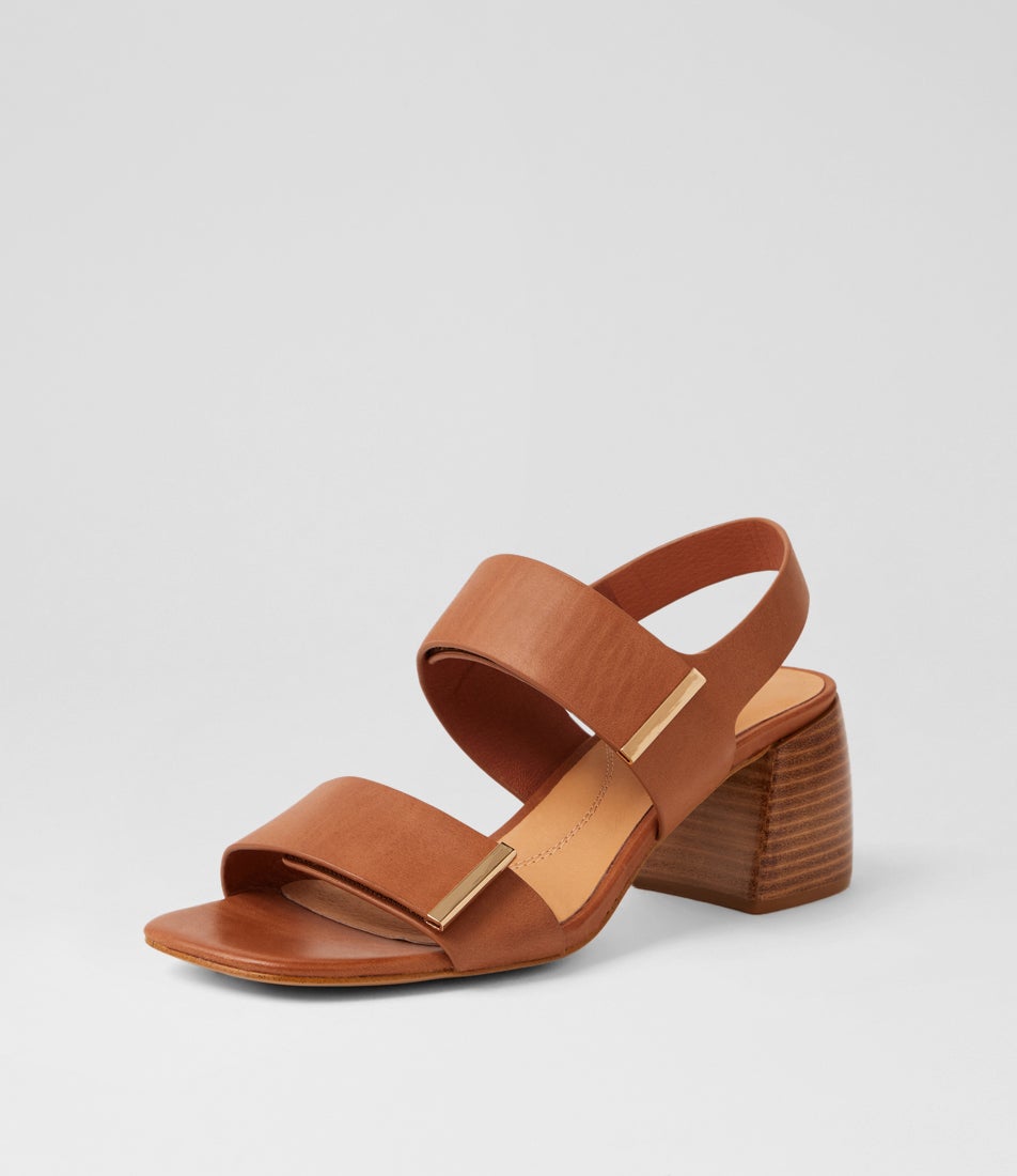 Bama Deep Tan Leather Sandals
