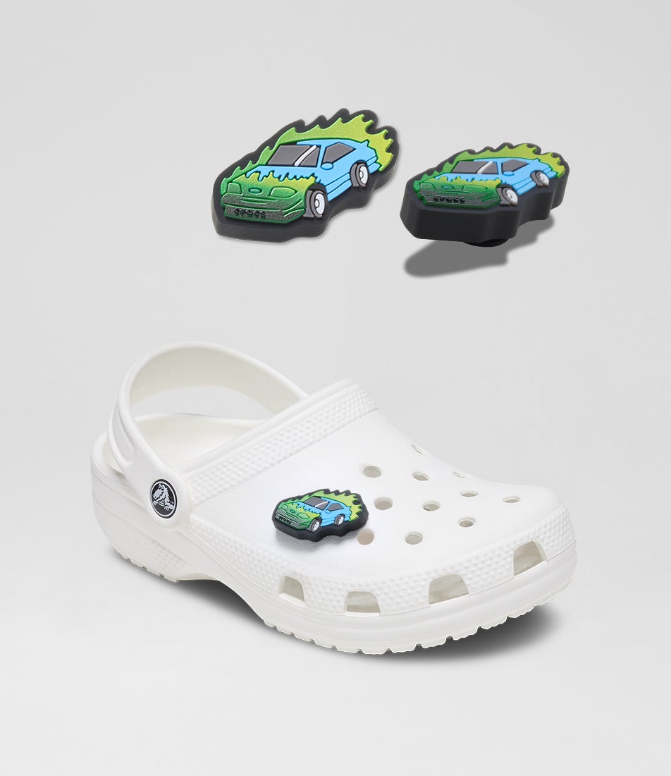 Lights Up Race Car Green Jibbitz