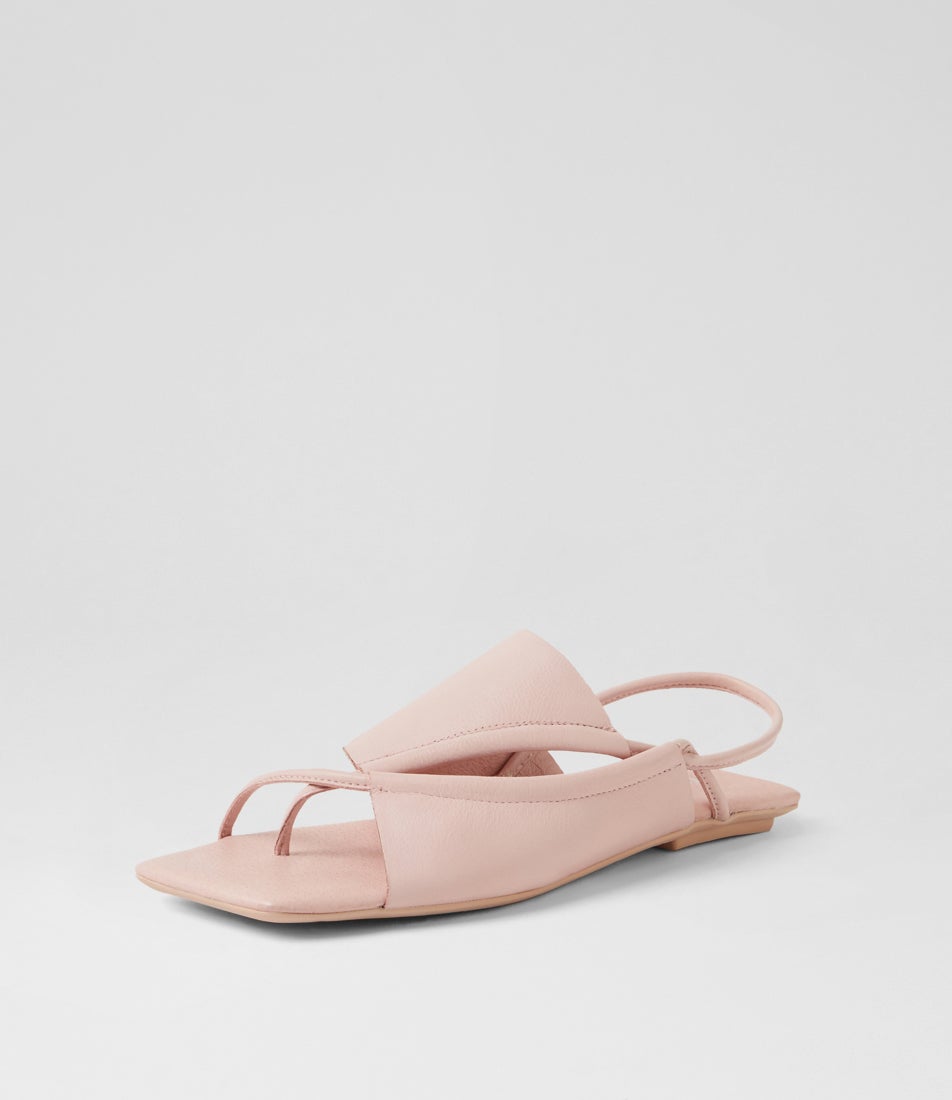 Egain Pale Pink Leather Sandals