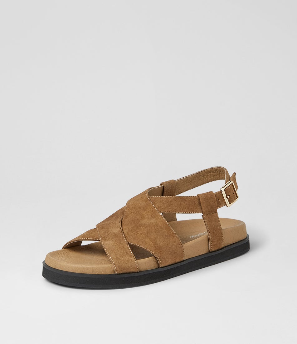 Vebbie Biscuit Suede Sandals