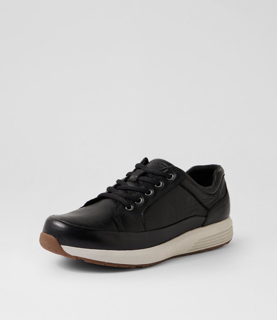 Prowalker Black Misty Leather Lace Ups