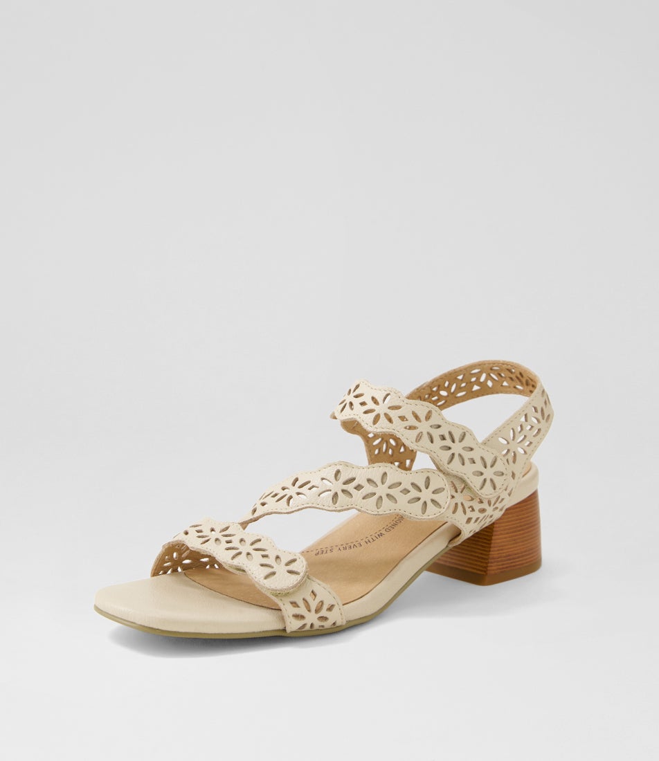 Carrissa W Vanilla Leather Sandals Carrissa W Vanilla Leather Sandals