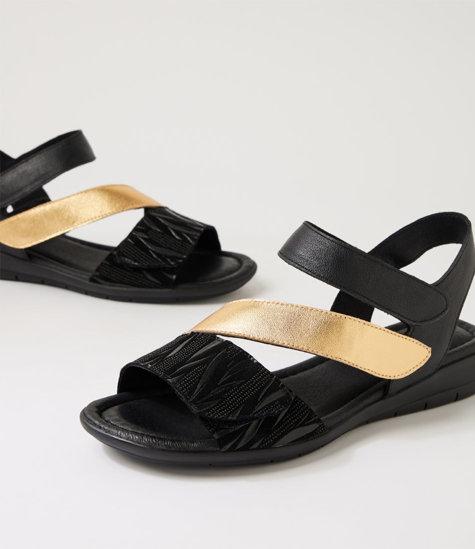 Fast Black Vines Multi Sandals