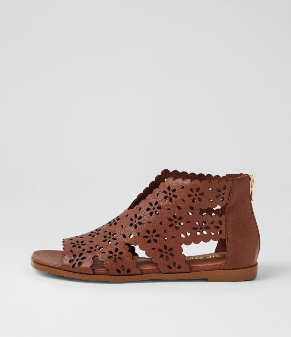 Linko Walnut Leather Sandals