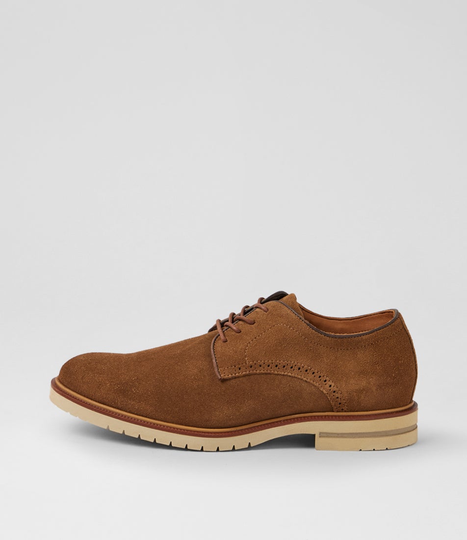 Ace Brown Suede Lace Up Shoes