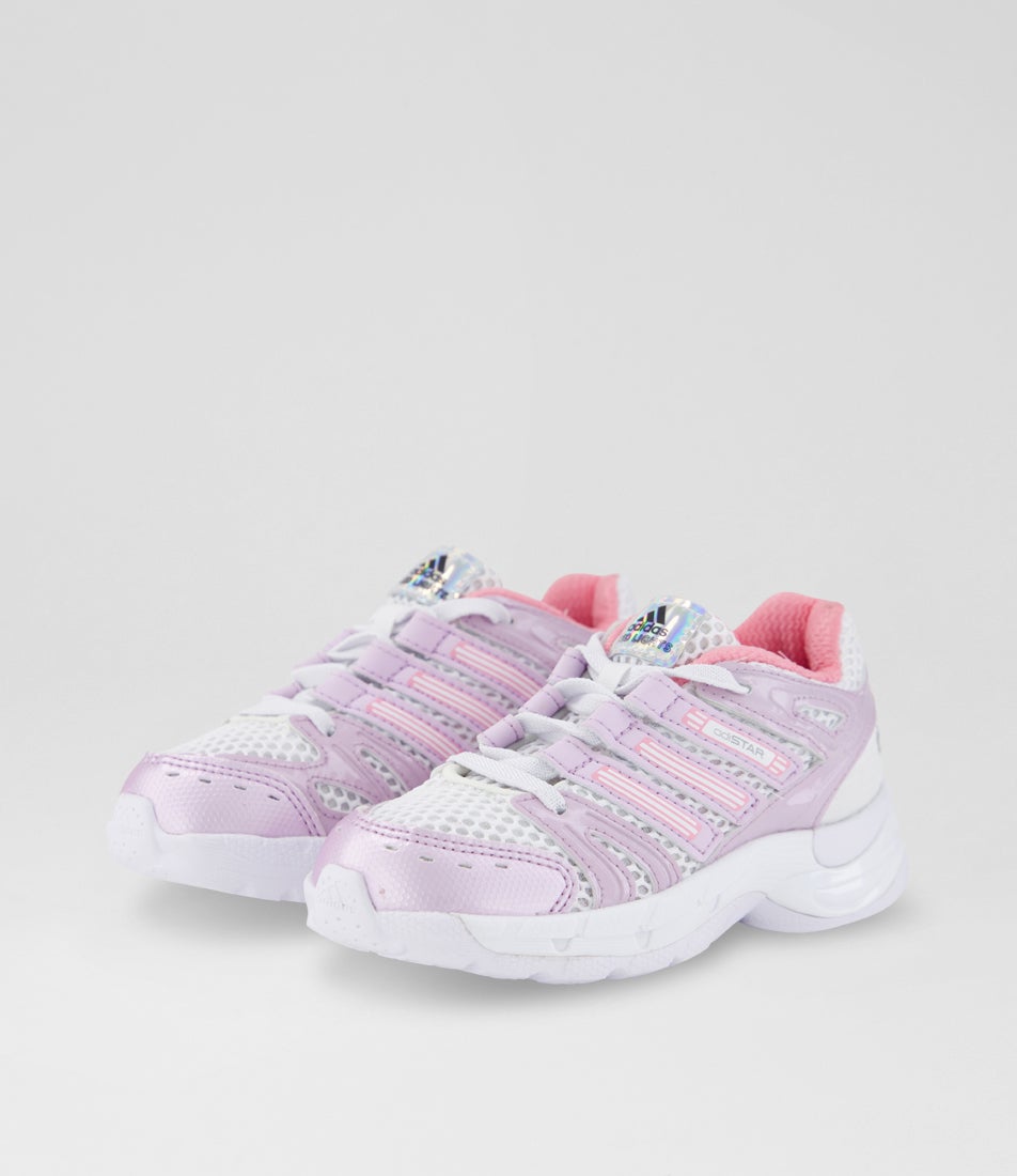 Adistar Control Led Toddler White Ice Lavender Bliss Pink Mesh Sneakers