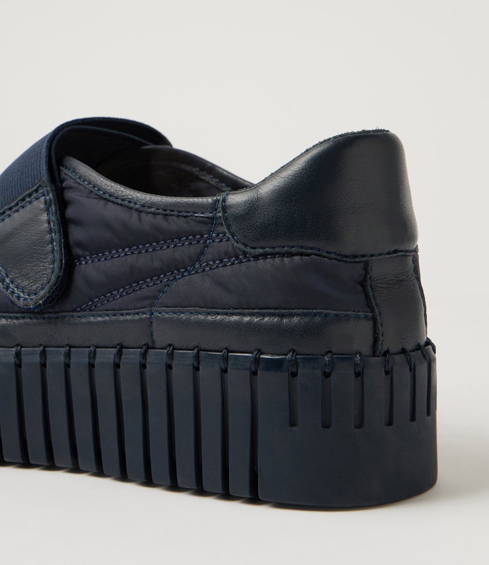Bano Navy Leather Mary Janes