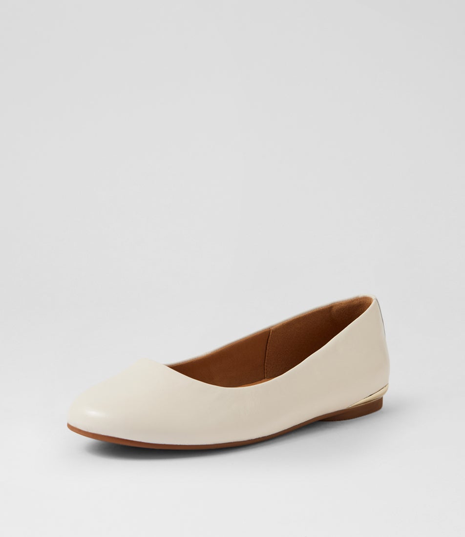 Blythe Bone Leather Ballet Flats