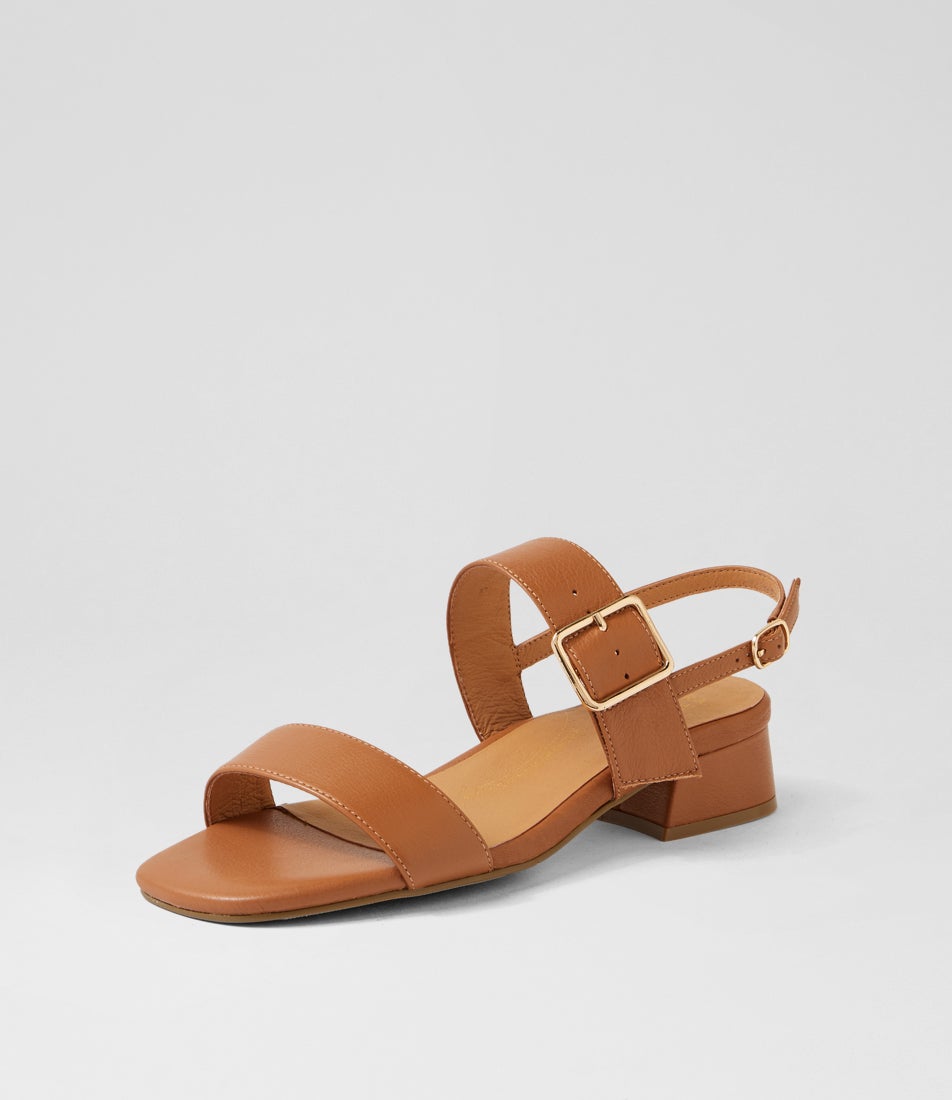 Merila W Dark Tan Leather Sandals