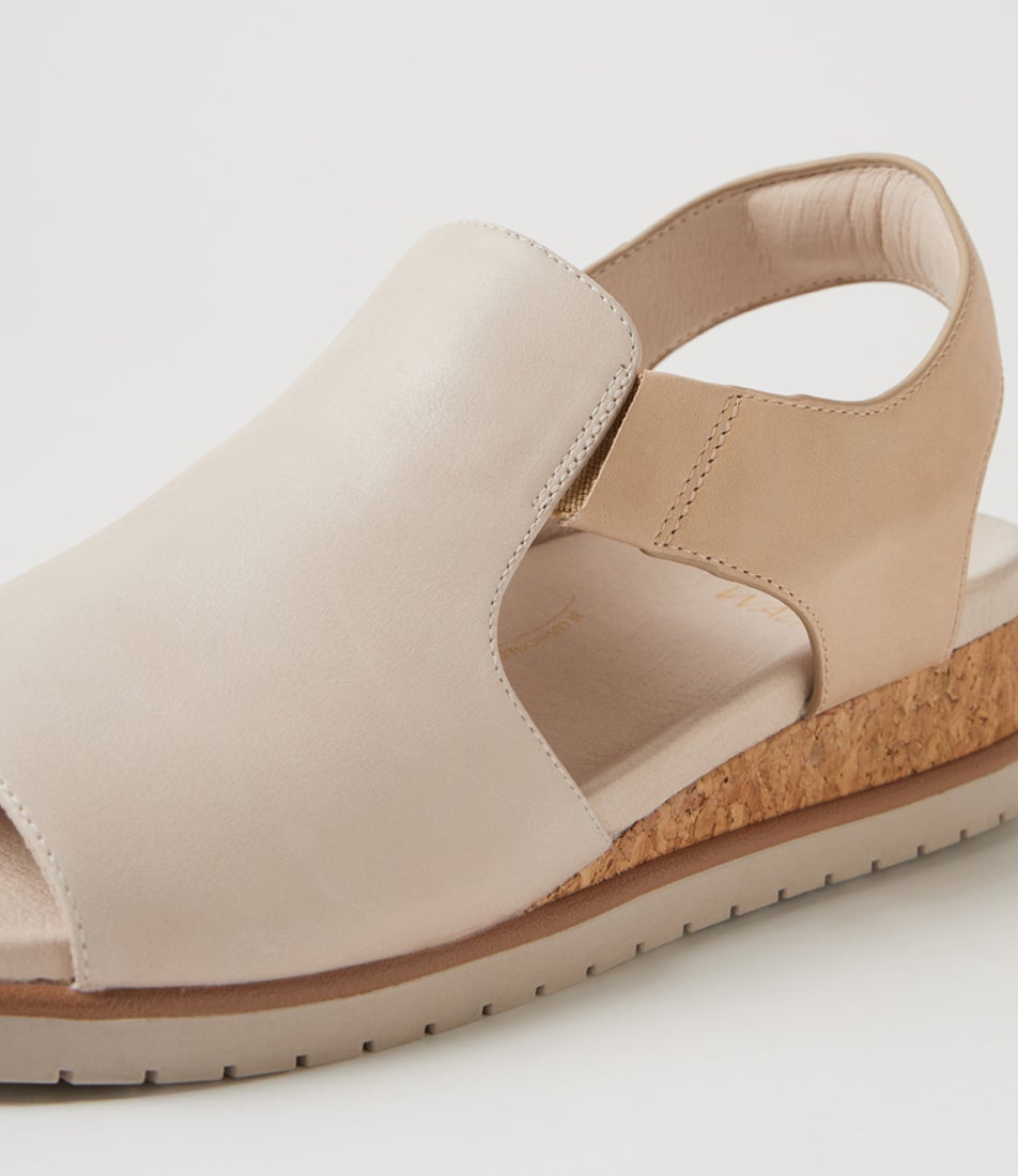 Vibbie W Almond Camel Leather Sandals