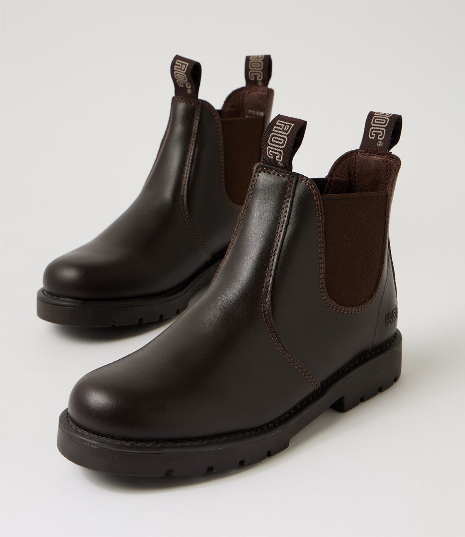 Jumbuk Senior Brown Leather Desert Boots