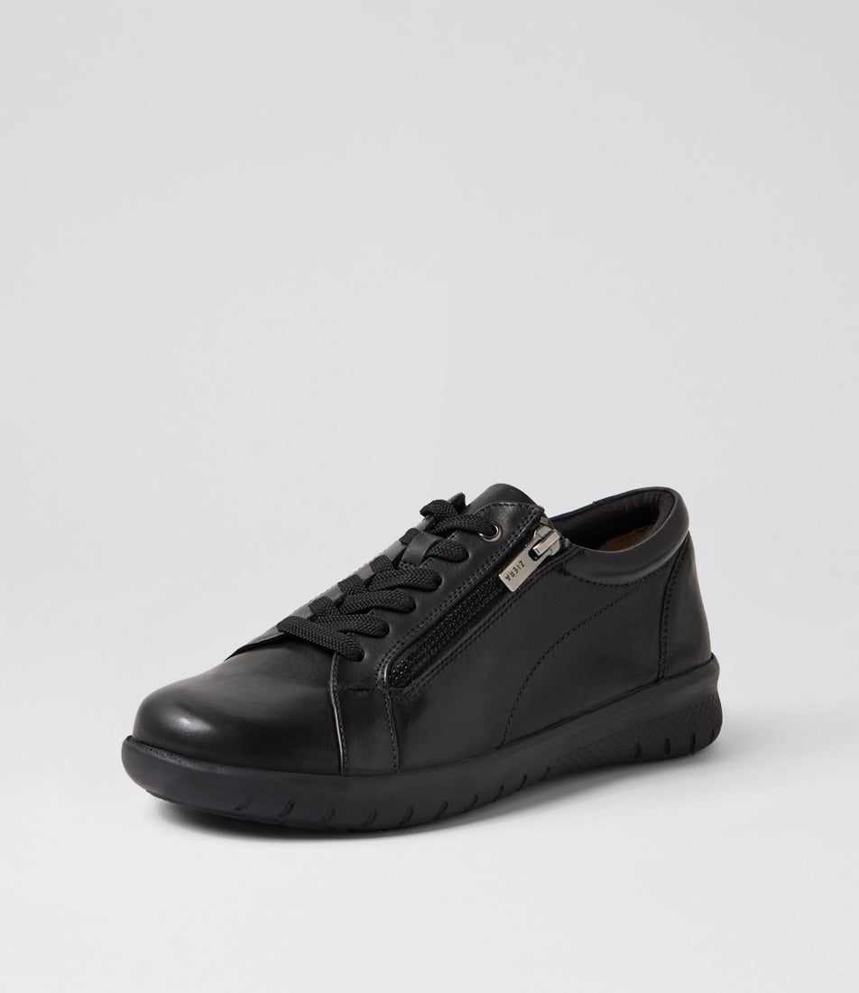 Solar Xf Black Leather Sneakers