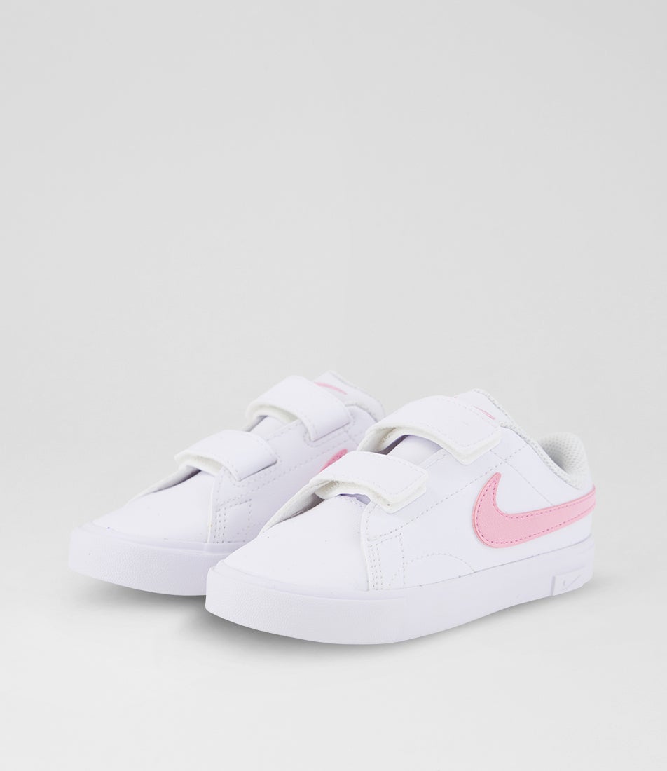 Tennis Essential Toddler White Pink Rise Pu Sneakers