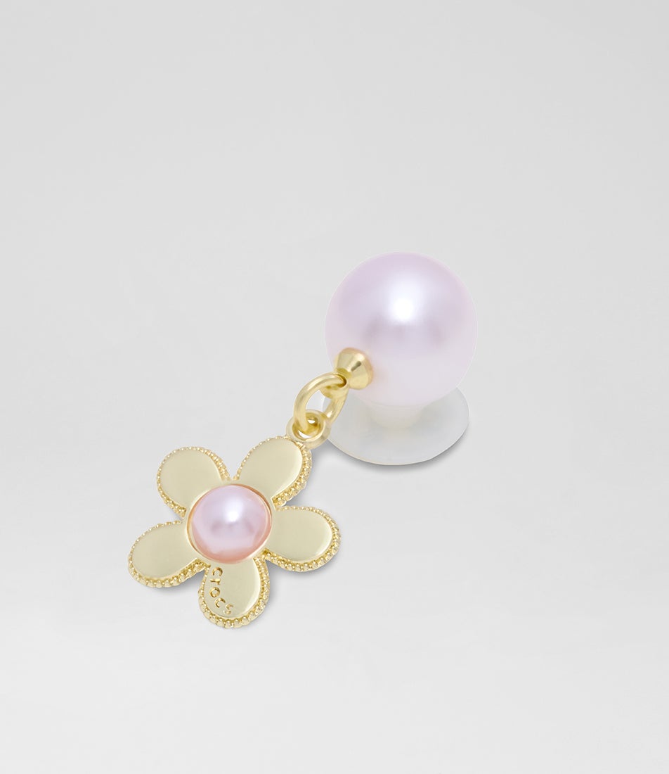 Pearl & Gold Flower Jibbitz