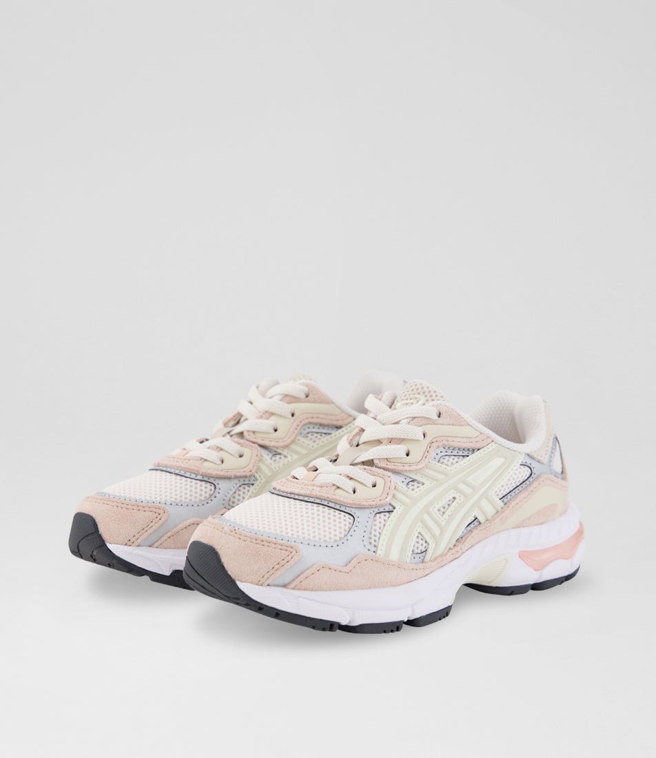 Gel Nyc Junior Blush Cream Microsuede Sneakers