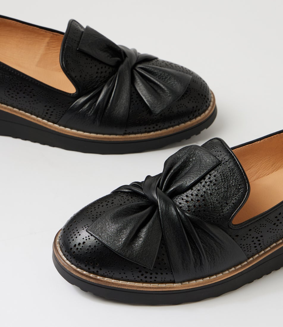 Okera Black Leather Loafers Okera Black Leather Loafers