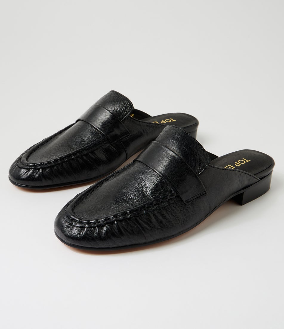 Westbey Black Polish Leather Loafers Westbey Black Polish Leather Loafers